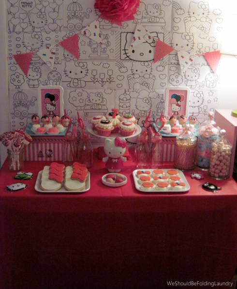 cam's 7th birthday treat table
