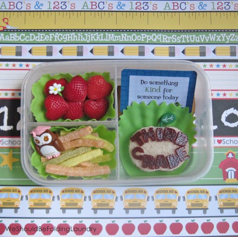 First Day Of School Bento