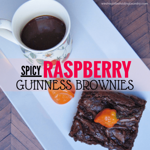 habanero raspberry guinness brownies