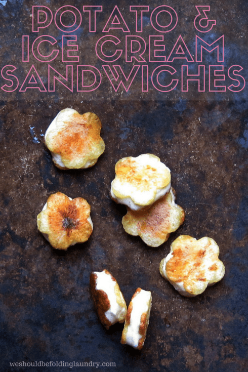 potato & ice cream sandwiches