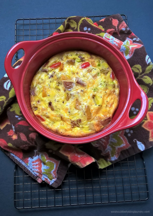 Roasted Sausage and Veggies Frittata